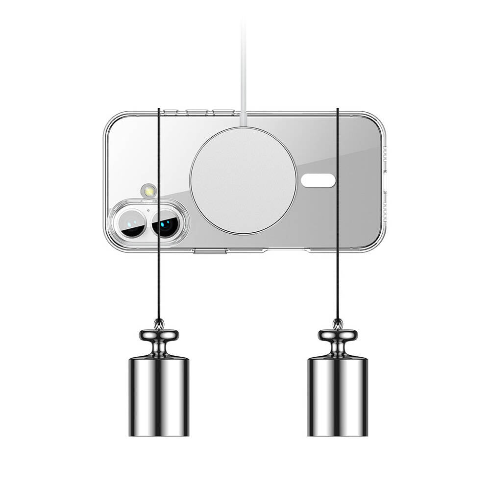 Wlons Pita iPhone 16 Plus M-safe Şarj Özellikli Transparan Sert PC Telefon Kılıfı Wlons Pita iPhone 16 Plus M-safe Şarj Özellikli Transparan Sert PC Telefon Kılıfı
